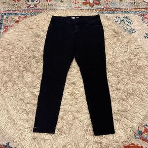 Old navy supper skinny mid rise black jeans size 12